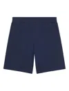 Givenchy Elastic-waistband Panelled Shorts In Blue