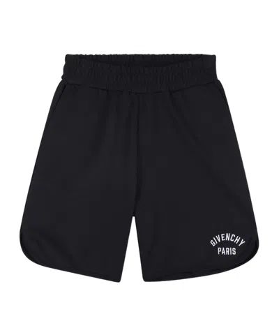 Givenchy Elasticwaist Sweat Shorts In Black
