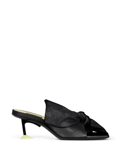 Givenchy Elegant Bow Detail Sandals 65mm In Black