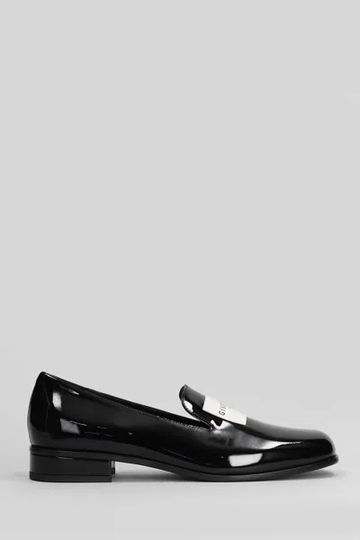 GIVENCHY ELEGANT LOAFER LOAFERS IN BLACK PATENT LEATHER
