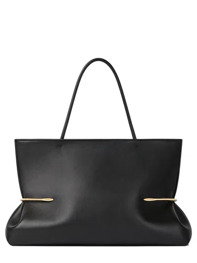 Givenchy Pinch Squeezed Horizontal Tote Bag In Nappa Leather In Black