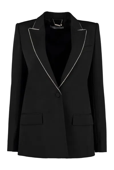 Givenchy Embellished Lapel Collar Blazer In Black