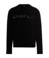 Givenchy Embellished-logo Wool Jumper In Black