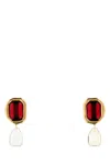Givenchy Women Embellished Metal Sculptural Crystal Earrings In Gold