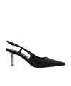 Givenchy Slim G-cube Crystal Embellished Pointed Toe Slingback Pump In Black