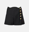 Givenchy Shorts In Wool And Mohair With Buttons In Black