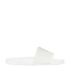 Givenchy Embossed 4g Motif Slides In White
