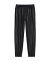 Givenchy Embossed-4g Pattern Leather Trousers In Black