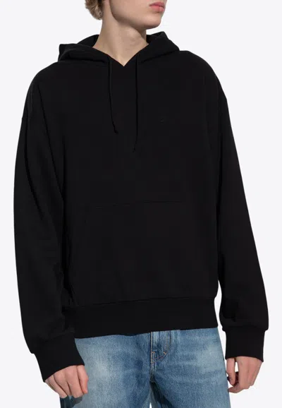 Givenchy Embossed Hooded Sweatshirt In Black