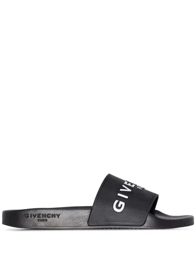 GIVENCHY EMBOSSED-LOGO SLIDES