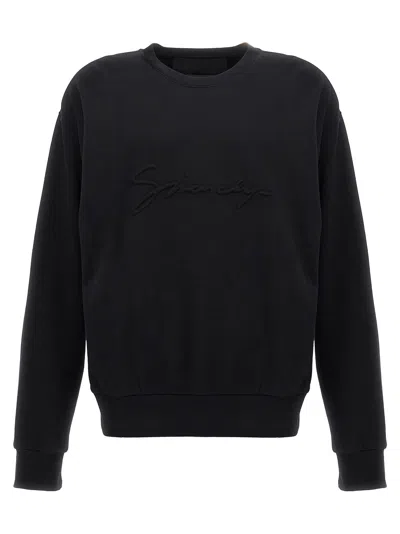 Givenchy Embossed Logo Sweatshirt In Black
