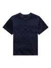 Givenchy Embossed-logo T-shirt In Blue