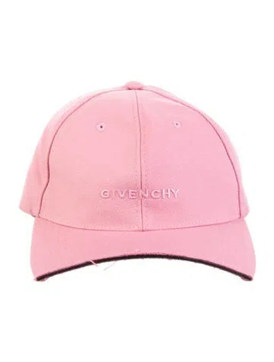 Pre-owned Givenchy Embroidered Accent Cap In Pink