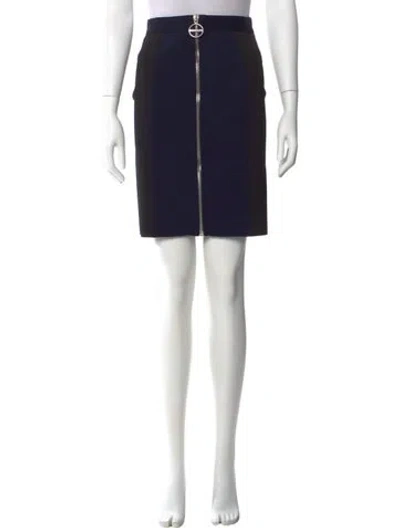 Pre-owned Givenchy Embroidered Accent Knee-length Skirt In Multi