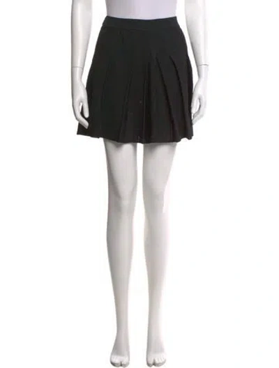 Pre-owned Givenchy Embroidered Accent Mini Skirt In Black