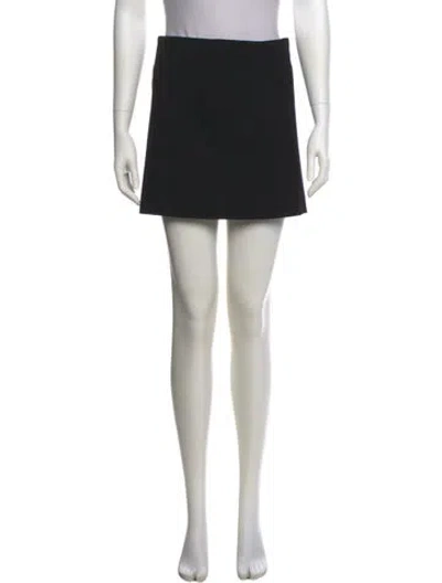 Pre-owned Givenchy Embroidered Accent Mini Skirt In Black