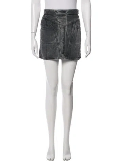 Pre-owned Givenchy Embroidered Accent Mini Skirt In Black