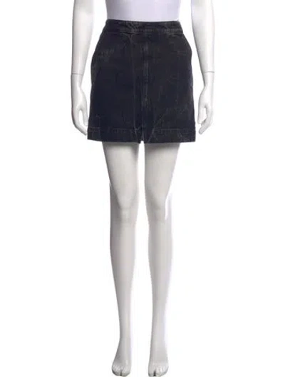 Pre-owned Givenchy Embroidered Accent Mini Skirt In Black
