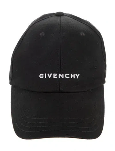 Pre-owned Givenchy Embroidered Baseball Hat In Black