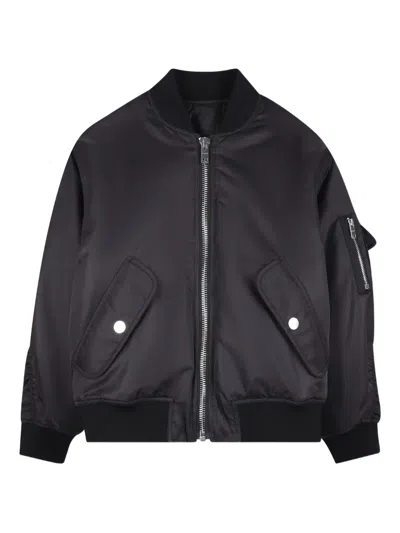 Givenchy Kids' Embroidered Bomber Jacket In Black