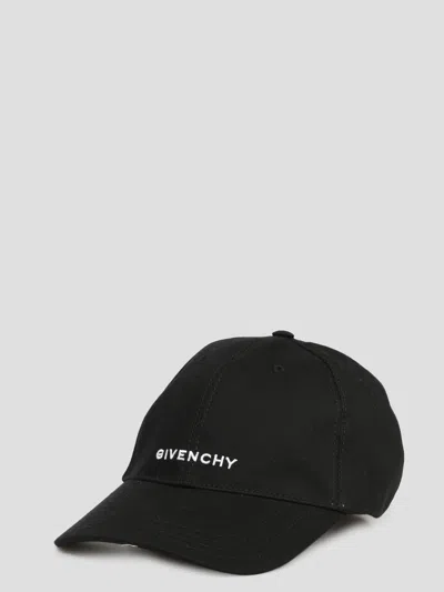 Givenchy Embroidered Cap In Black