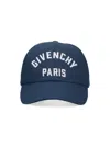 Givenchy Gi317154bm Logo-embroidered Cotton Baseball Cap In Blue