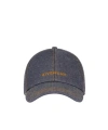 Givenchy Embroidered Cap In Denim In Purple