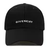 Givenchy Curved Cap With Embroidered Logo In Black