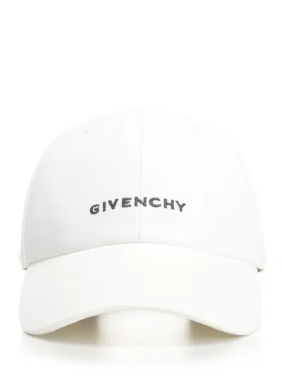 Givenchy Logo Embroidered Baseball Cap In White