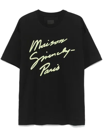 Givenchy Embroidered Crew Neck T-shirt With Dropped Shoulders In Multi