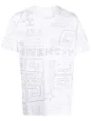 GIVENCHY EMBROIDERED-DESIGN COTTON T-SHIRT