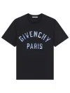 Givenchy Embroidered Gros Grain Neck T-shirt - Medium In Nero