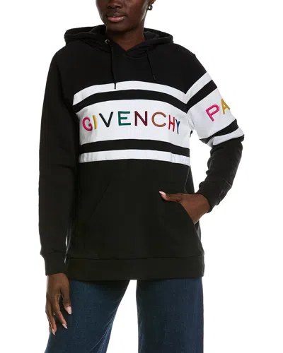 Givenchy Embroidered Hoodie In Black