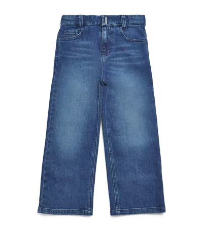 Givenchy Kids' Embroidered Jeans In Blue