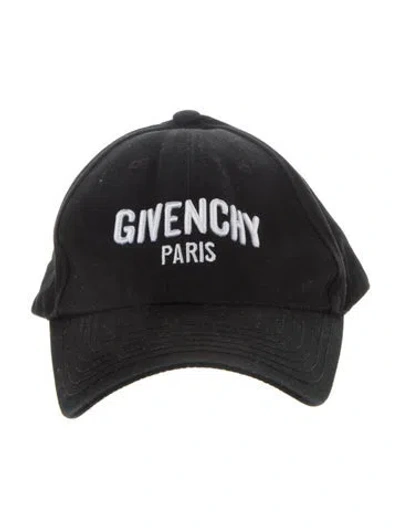 Pre-owned Givenchy Embroidered Logo Baseball Cap In Black/white