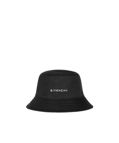 Givenchy Embroidered-logo Bucket Hat In Black