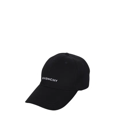 Givenchy Embroidered Logo Cap In Black