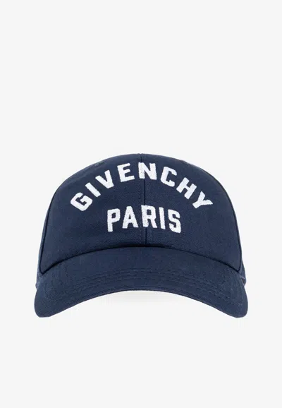 Givenchy Embroidered Logo Cap In Navy