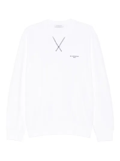 GIVENCHY EMBROIDERED-LOGO COTTON SWEATSHIRT