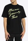Givenchy Embroidered Logo Crewneck T-shirt In Black