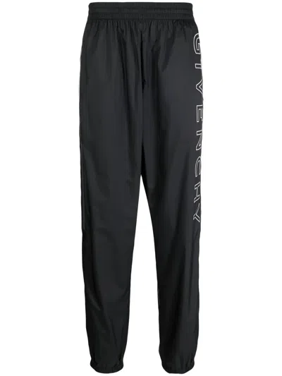 GIVENCHY EMBROIDERED-LOGO DETAIL TRACK PANTS