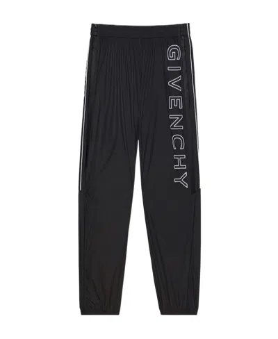 Givenchy Embroidered-logo Detail Track Pants In Black