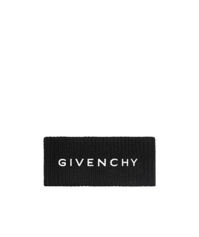 Givenchy Embroidered-logo Head Band In Black