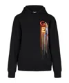 Givenchy Embroidered Logo Hooded Sweatshirt In Black