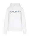 Givenchy Embroidered Logo Hooded Sweatshirt In White
