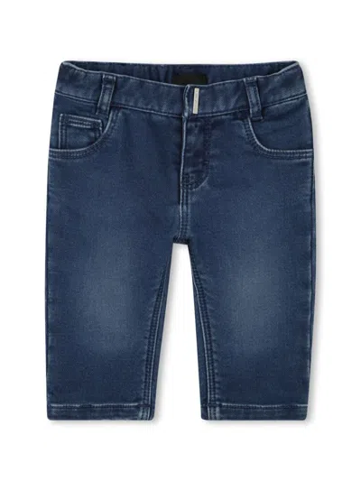 GIVENCHY EMBROIDERED LOGO JEANS