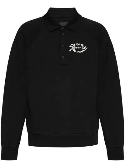 GIVENCHY EMBROIDERED-LOGO POLO SHIRT