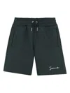 Givenchy Embroidered-logo Shorts In Green
