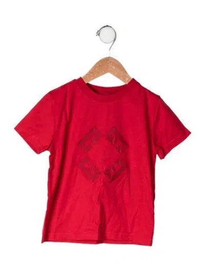 Pre-owned Givenchy Babies' Embroidered Logo T Shirt In Red