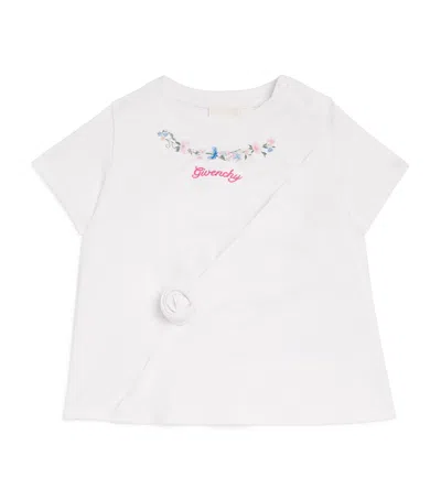 Givenchy Kids' Embroidered Logo T-shirt In White